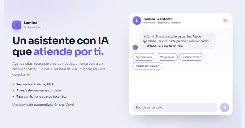 Lumina · Asistente virtual